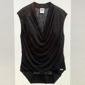 Genuine Harley Davidson Drop Neck Lace Back Blouse